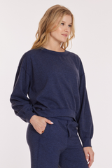 L/S Seamed Cropped Sweatshirt