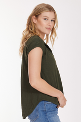 Open Dolman Sleeve Polo