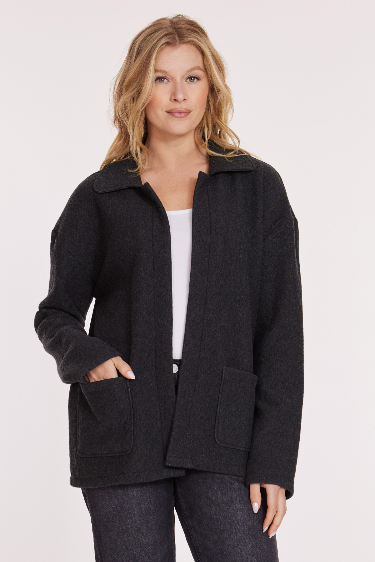 Quilted L/S Cardigan w/ Pockets – mododoc Los Angeles