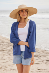 L/S Open Front Kimono Sleeve Cardi