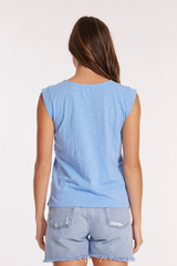 Cap Sleeve Scoop Neck Tee