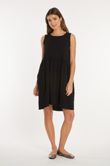 Drop Shirred Waist Tank Dress