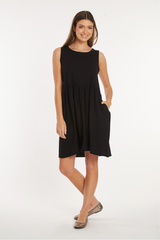 Drop Shirred Waist Tank Dress