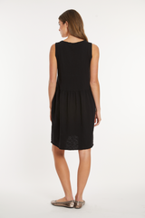 Drop Shirred Waist Tank Dress