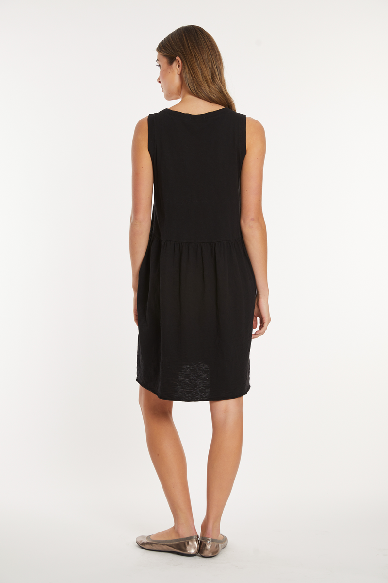 Drop Shirred Waist Tank Dress