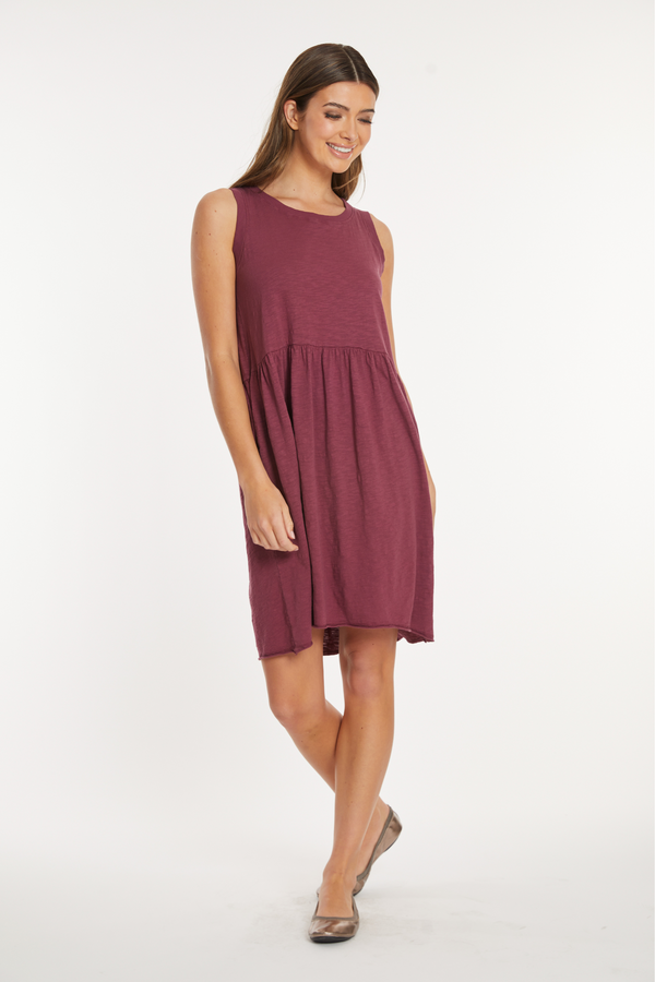 Drop Shirred Waist Tank Dress