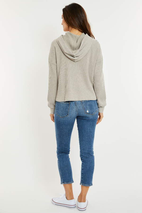 Theory CROPPED HOODY LANA CASH　Sサイズ Cropped Hoodie - Midnight Gray — Kake and Kash