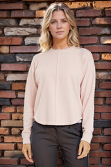 L/S Shirttail Terry Top