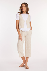 Cropped Wide Leg Pants