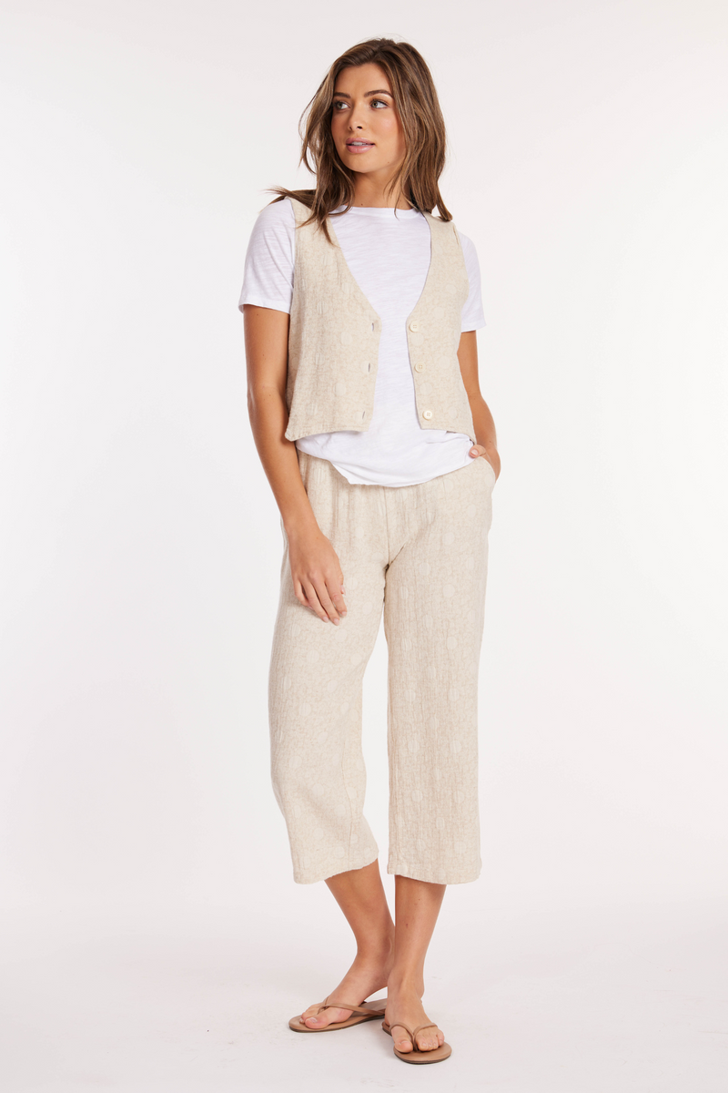 Cropped Wide Leg Pants