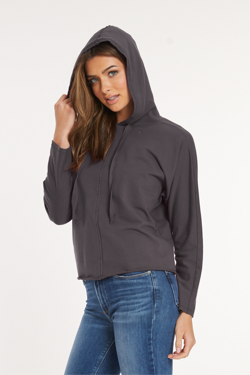 (取寄) モッドオードック レディース ロング スリーブ パーカー Mod-o-doc women Long Sleeve Hoodie Washed Ebony Women's Mod-o-doc Long Sleeve Hoodie | Zappos.com