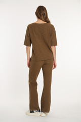 Long Straight Leg Pull-On Pants