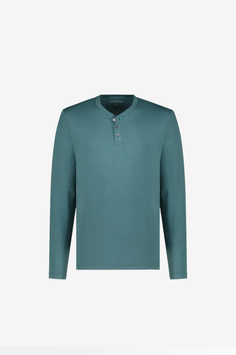 "Palos Verdes" Long Sleeve 3 Button Henley