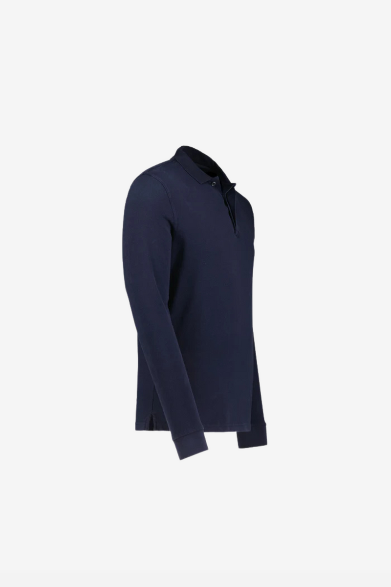 "Wilbur" Long Sleeve 3 Button Polo
