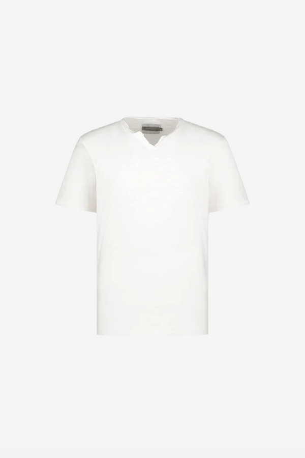 "Malibu" Short Sleeve Notch V-Neck Tee