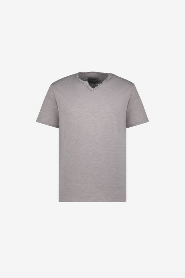 "Malibu" Short Sleeve Notch V-Neck Tee
