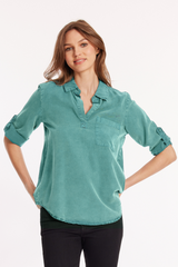 Roll Tab Patch Pocket Tunic
