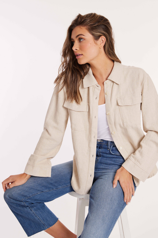 Roll-Up Sleeves Shacket