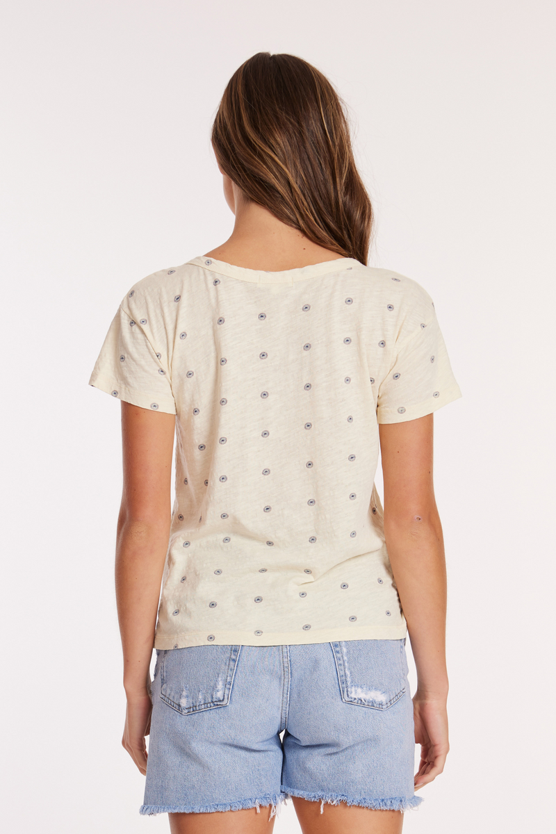 S/S Open V-Neck Tee