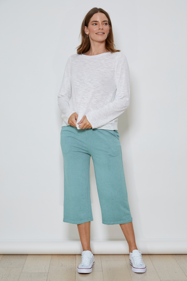 Wide Leg Cropped Pants