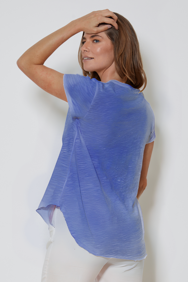 V-Neck Tee w/ Curved Hem – mododoc Los Angeles