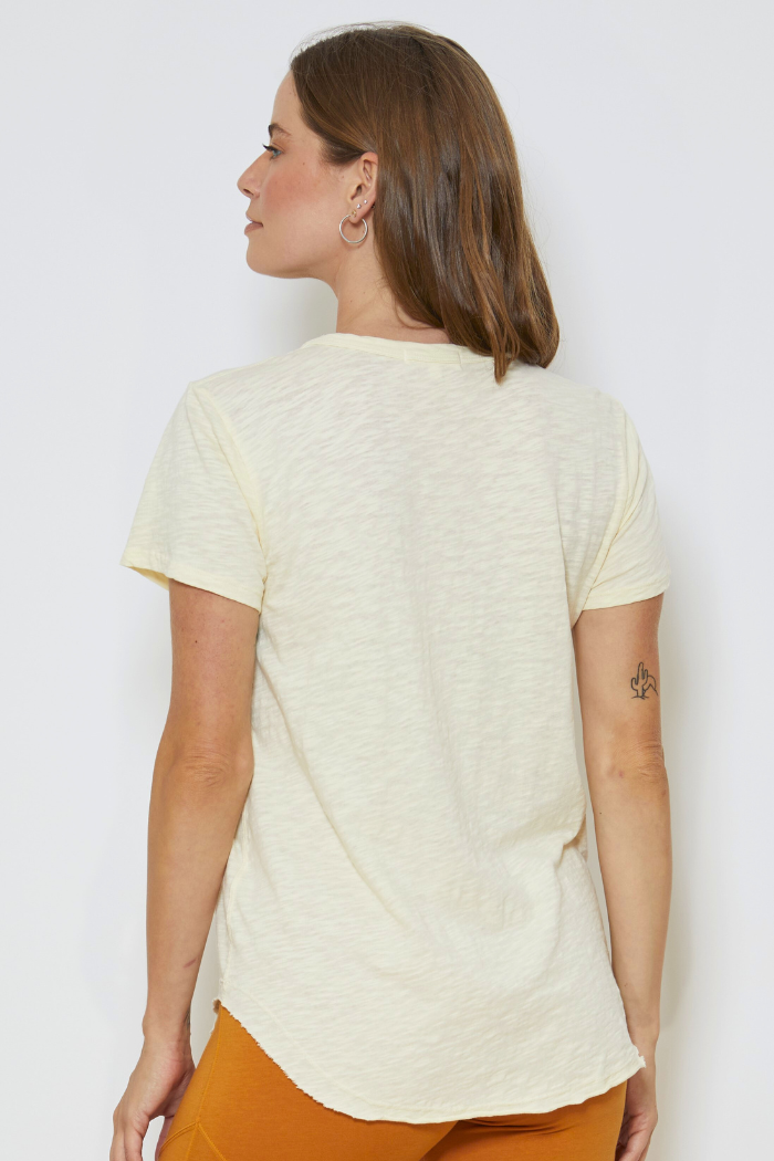 Crewneck Tee with Curved Hem – mododoc Los Angeles