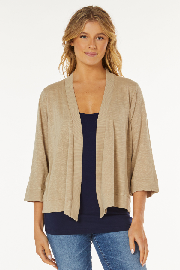 トップス and wander 22SS Covered Rip Cardigan-4 Easy 3/4 Sleeve Cardigan – mododoc Los Angeles