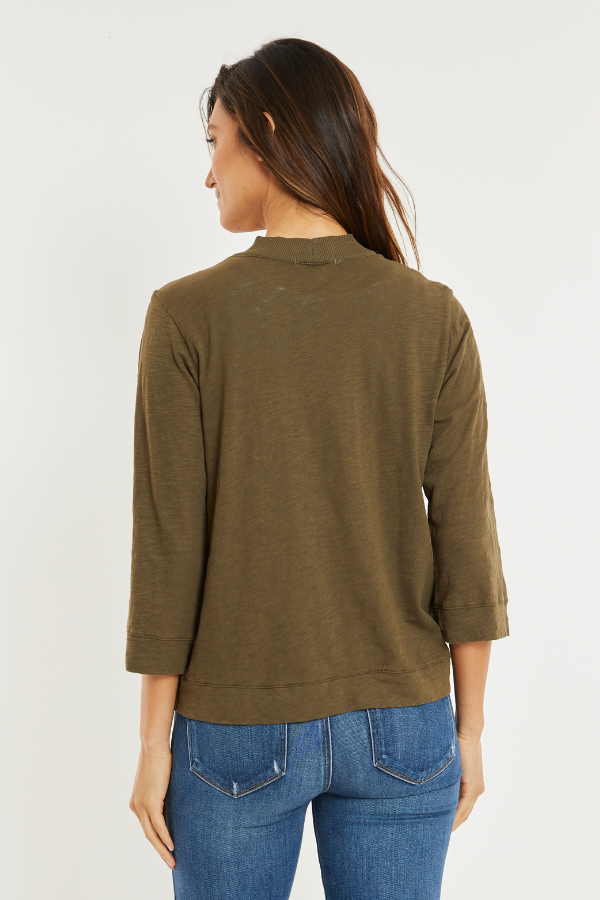 Easy 3/4 Sleeve Cardigan – mododoc Los Angeles Easy 3/4 Sleeve Cardigan – mododoc Los Angeles