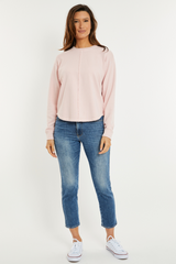 L/S Shirttail Terry Top