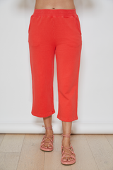 RELAXED FIT CROPPED PANTS