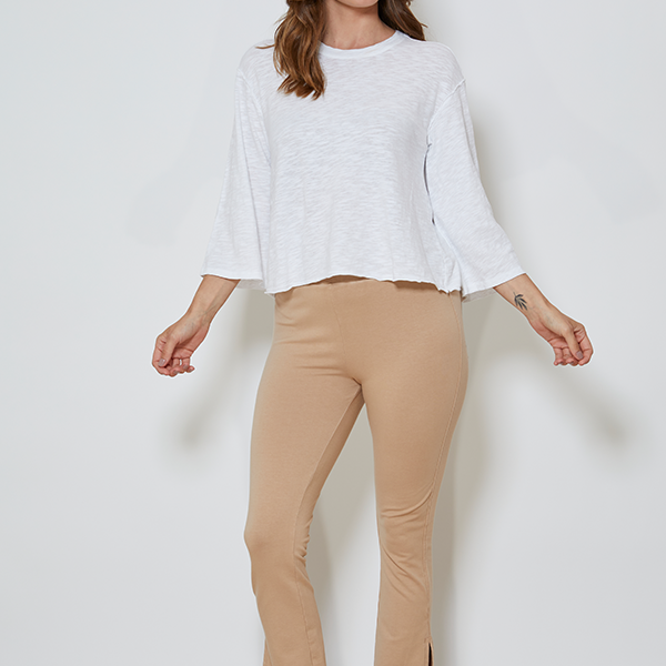 (取寄) モッドオードック レディース 3/4 スリーブ スプリット ネック マンダリン ティー Mod-o-doc women 3/4 Sleeve Split Neck Mandarin Tee Maple Sugar Women's Mod-o-doc 3/4 Sleeve Split Neck Mandarin Tee