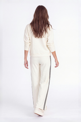 L/S Boxy Crew Top w/ side trim