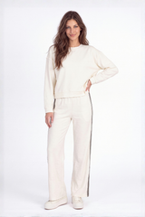 Long Pull-On Pants w/ side trim